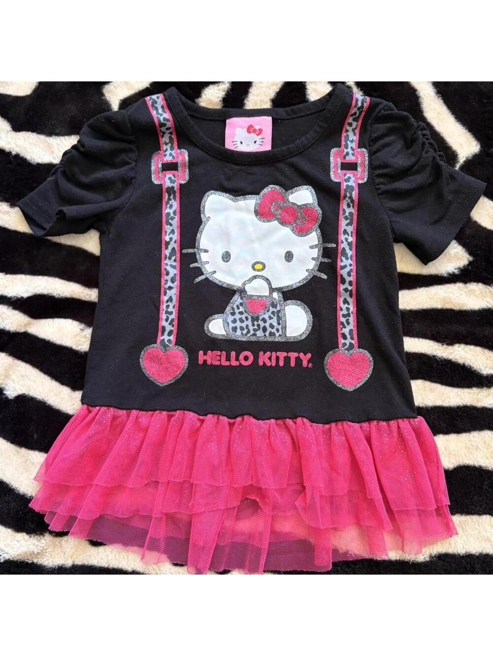 KIDS HELLO KITTY TUTU TOP